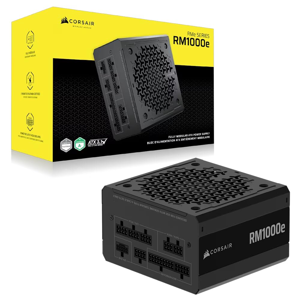 2025 RMe SERIES RM1000e 1000 WATT ATX 3.1 PCIE 5.1 CYBENE