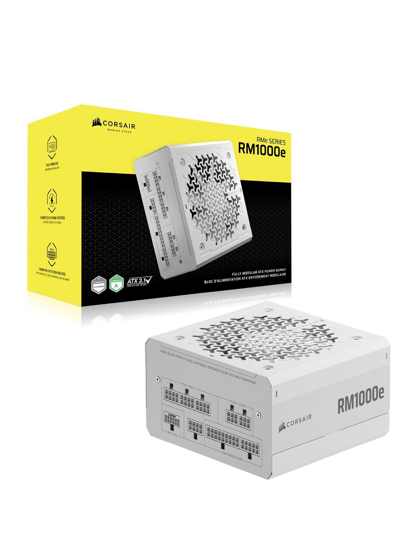 RMe White Series, RM1000e White, 1000 Watt, ATX 3.1, Cybenet
